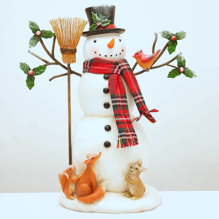 Woodland Snowman Scene