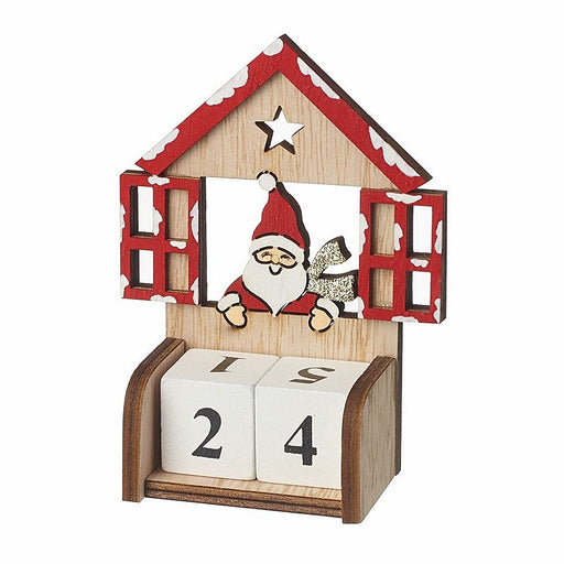 Wooden Santa Count Down to Christmas