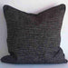 Zack black multi-tonal slub cushion, in a fine smooth fabric