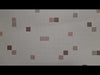 Cream and brown tile effect wallpaper for kitchens and bathrooms