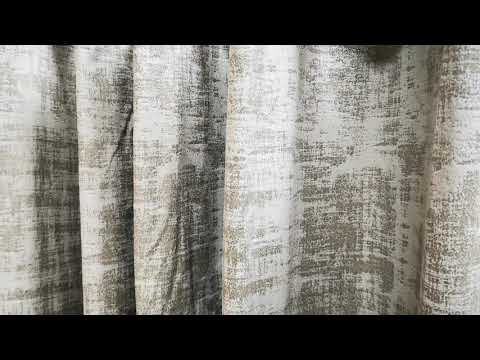 Harris Flint distressed faux velvet, textured curtains