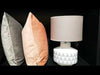 Wylie table lamp and grey fabric shade