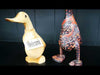 Wooden duck figurines